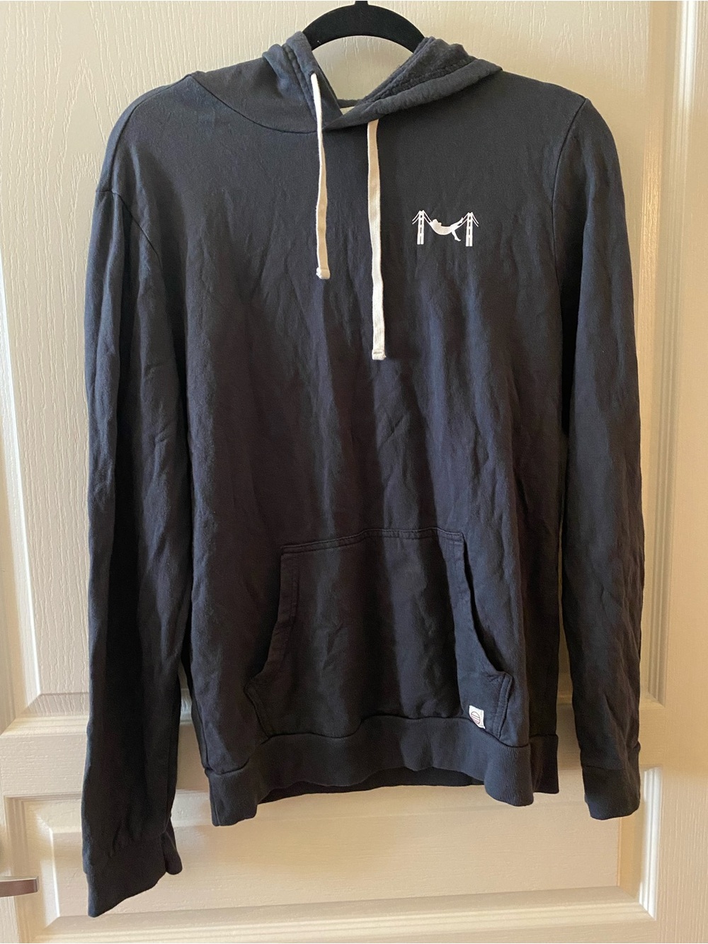 MARINE LAYER Men’s Cotton Modal Hoodie Hammock Graphic in Grey - M